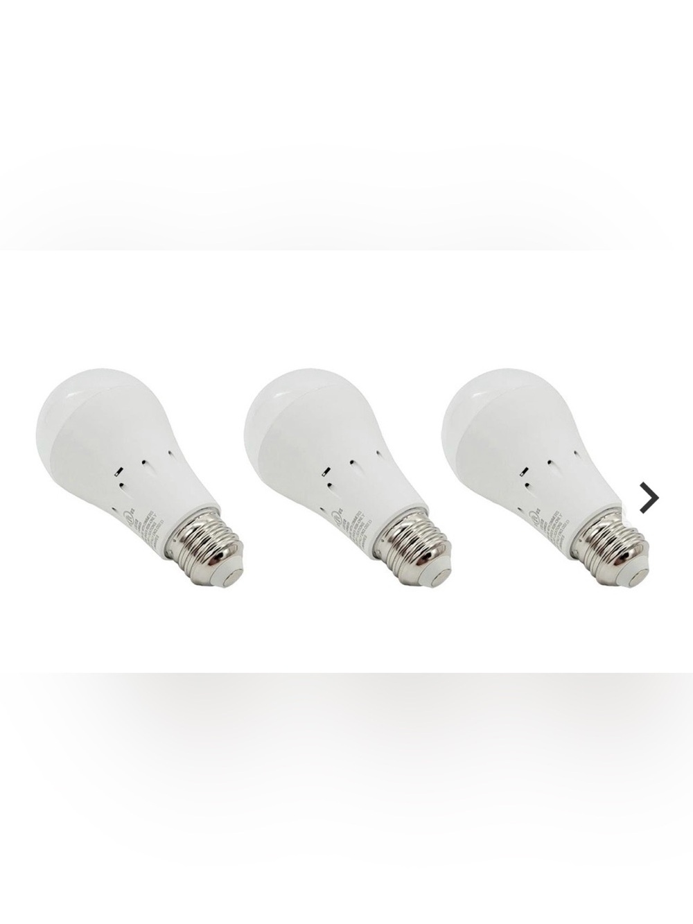 3 Pack LED Bulbs